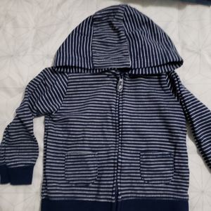 Striped Navy Blue Hoodie